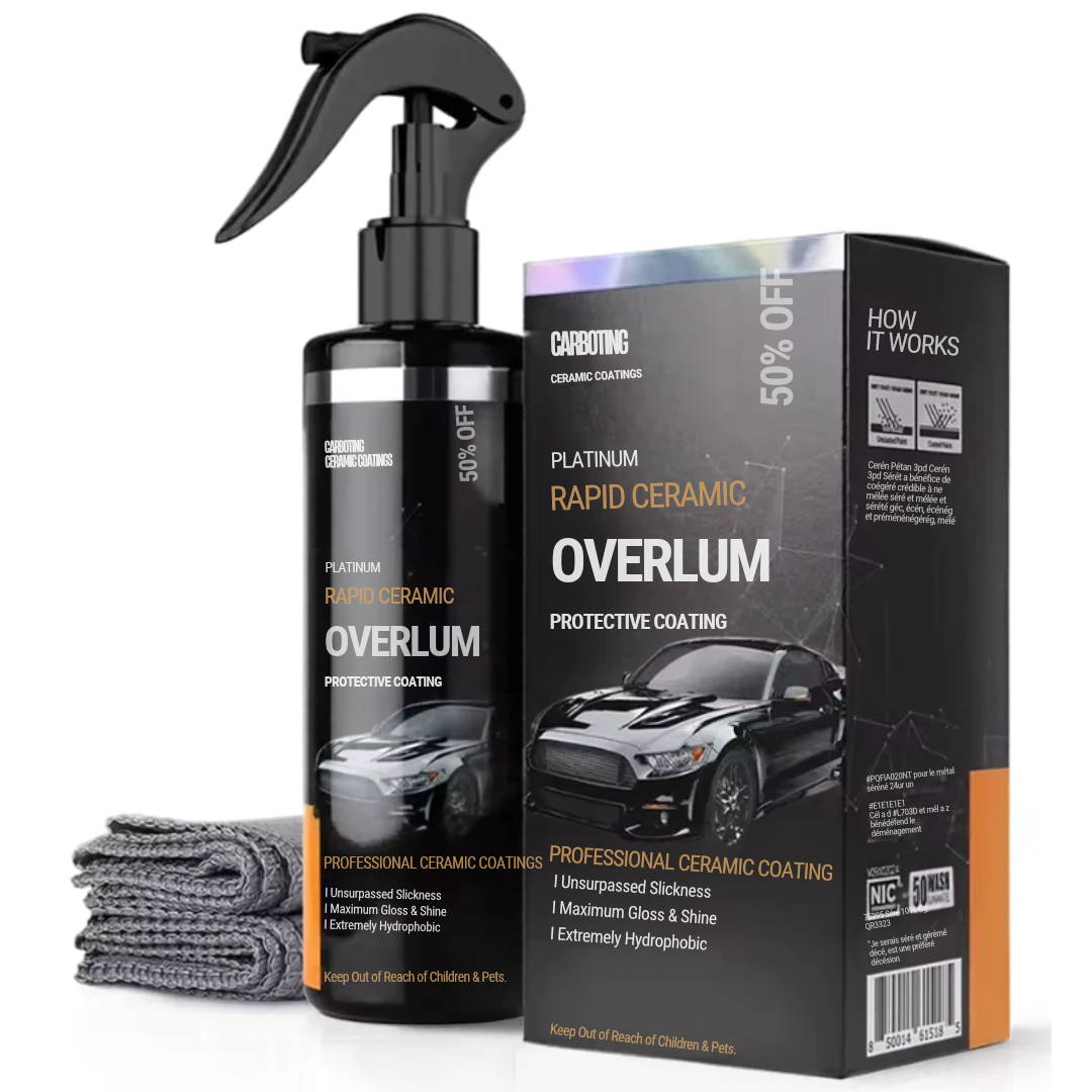 Overlum Graphene Gloss™ — Spray protector de grafeno y cerámica
